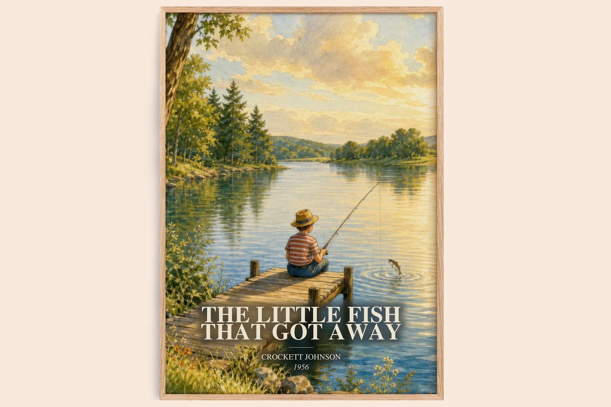 Little Fish That Got Away Book Watercolour Illustration by C. Johnson