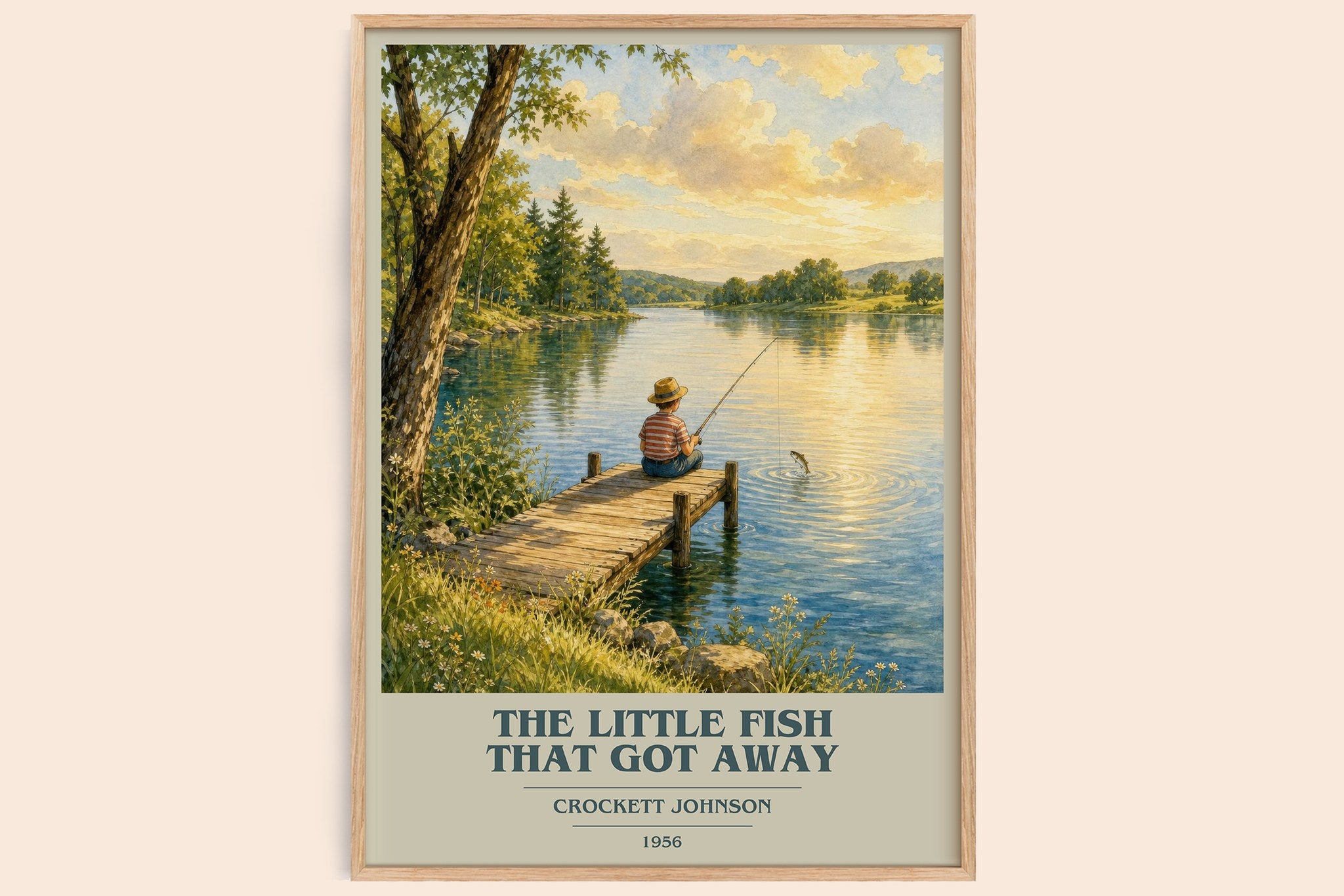 The Little Fish That Got Away Book Cover Poster by Crockett Johnson