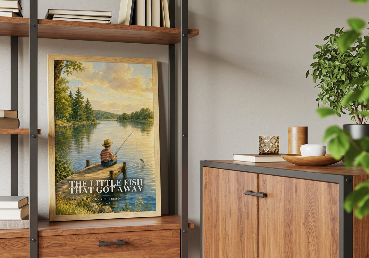 The Little Fish That Got Away book watercolour illustration paper finish options – matte satin gloss