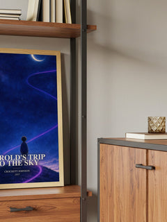 Harold's Trip to the Sky book watercolour illustration paper finish options – matte satin gloss