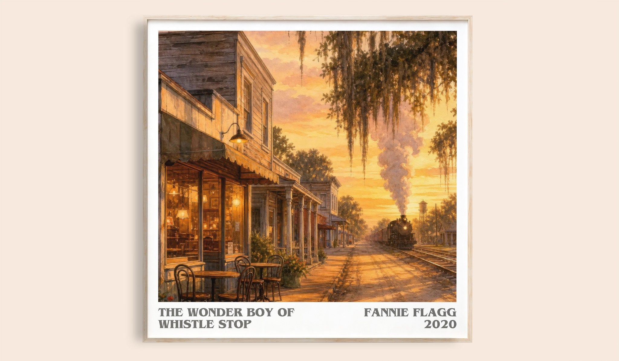 The Wonder Boy of Whistle Stop Literary Art Print by Fannie Flagg