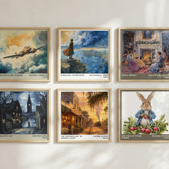 The Wonder Boy of Whistle Stop literary art print colour and style options – Fannie Flagg book art