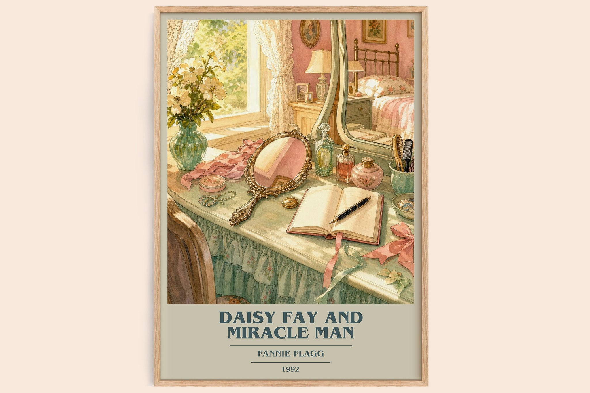Daisy Fay and Miracle Man Book Cover Poster by Fannie Flagg