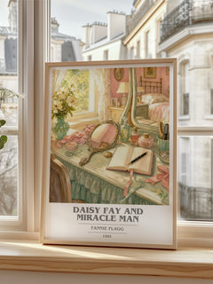 Daisy Fay and Miracle Man book cover poster colour and style options – Fannie Flagg book art