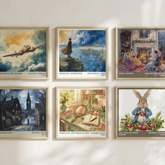Daisy Fay and Miracle Man literary art print colour and style options – Fannie Flagg book art