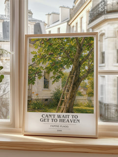Can't Wait to Get to Heaven book cover poster colour and style options – Fannie Flagg book art