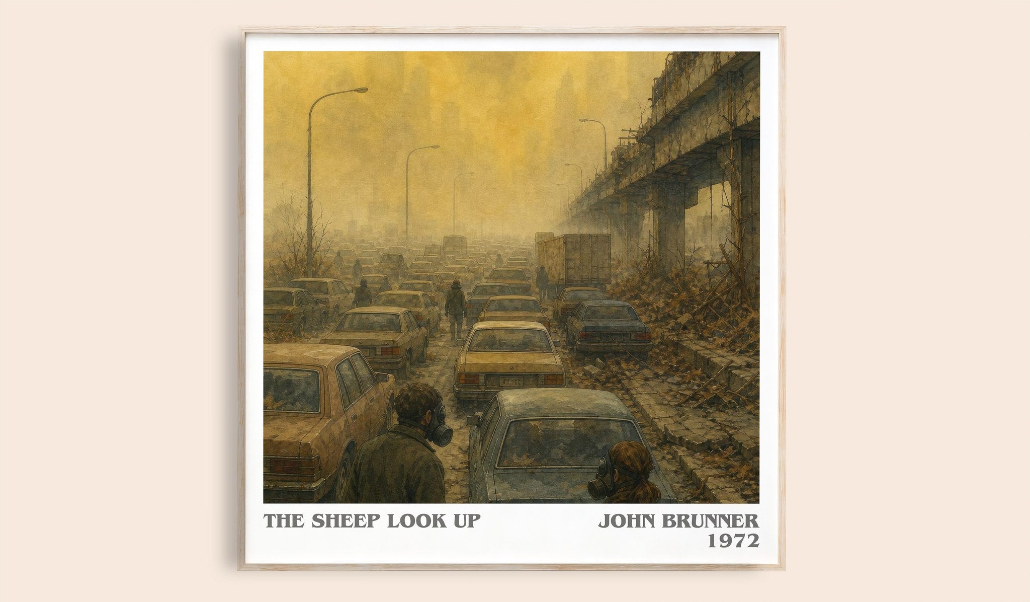 The Sheep Look Up Literary Art Print by John Brunner