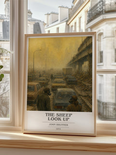 The Sheep Look Up book cover poster colour and style options – John Brunner book art