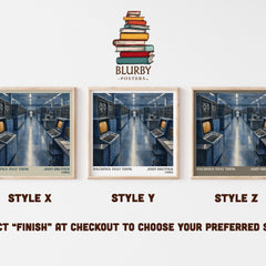 Machines That Think literary print in frame leaning in hallway – sci fi wall art