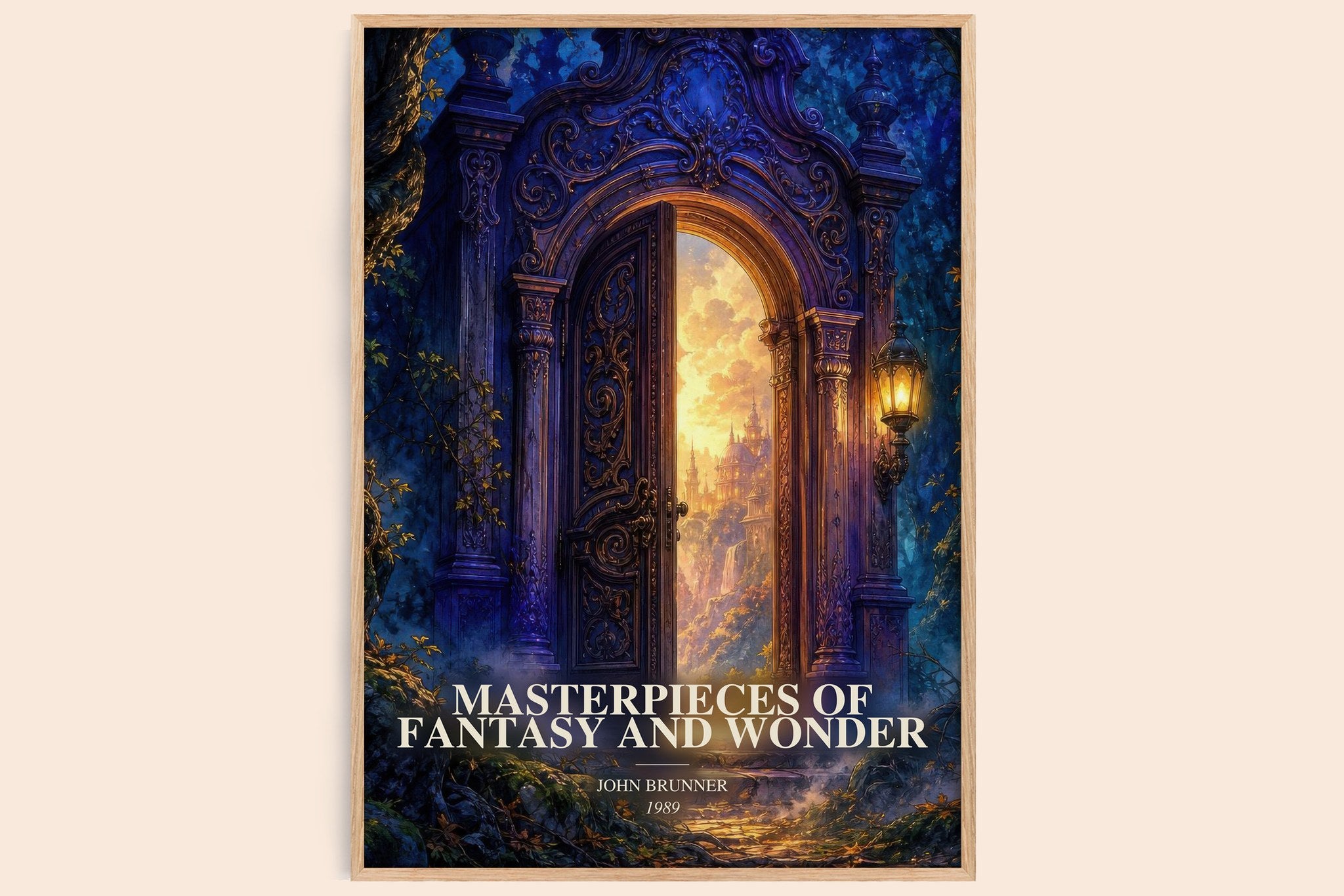 Masterpieces of Fantasy and Wonder Book Watercolour Illustration by John Brunner