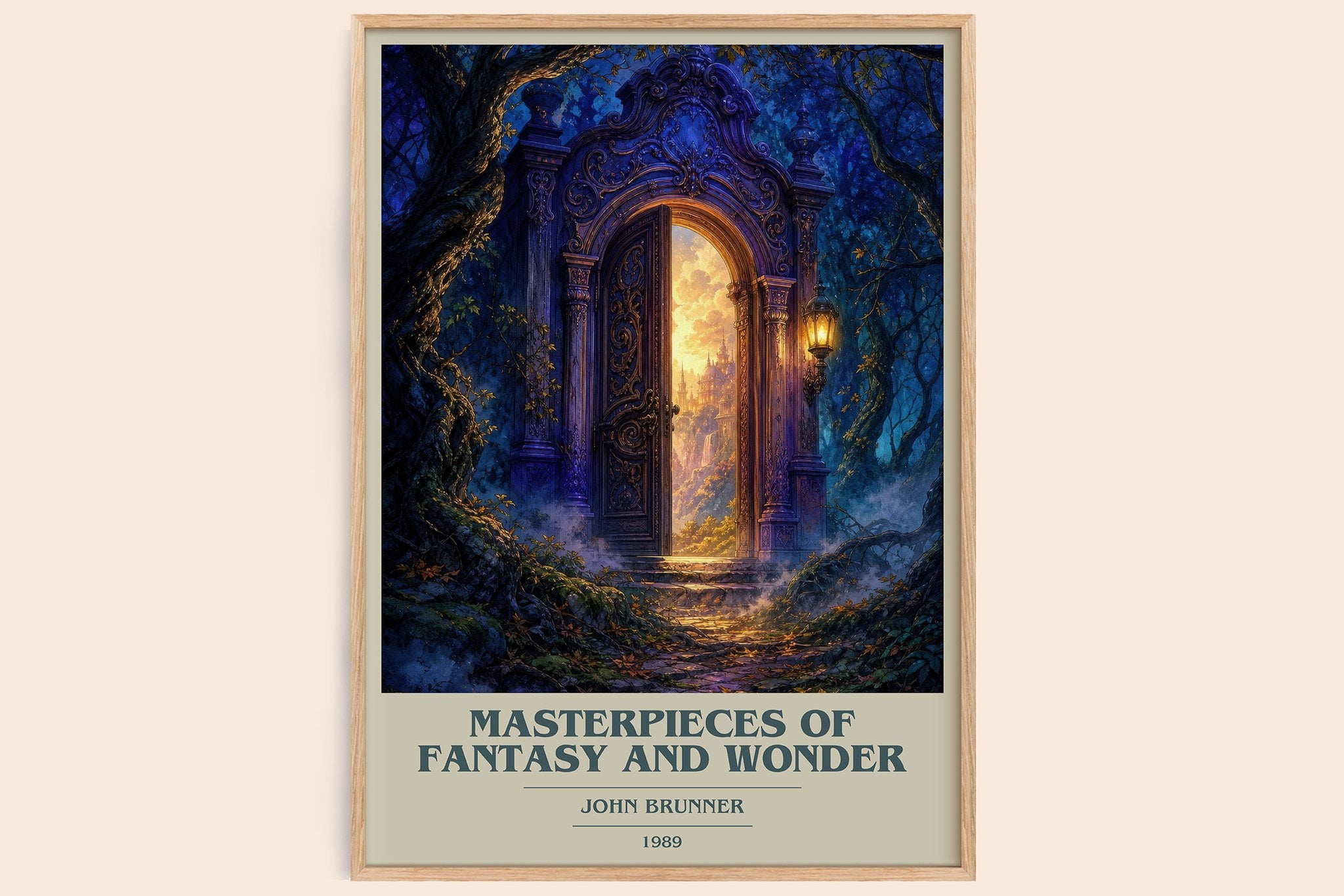 Masterpieces of Fantasy and Wonder Book Cover Poster by John Brunner