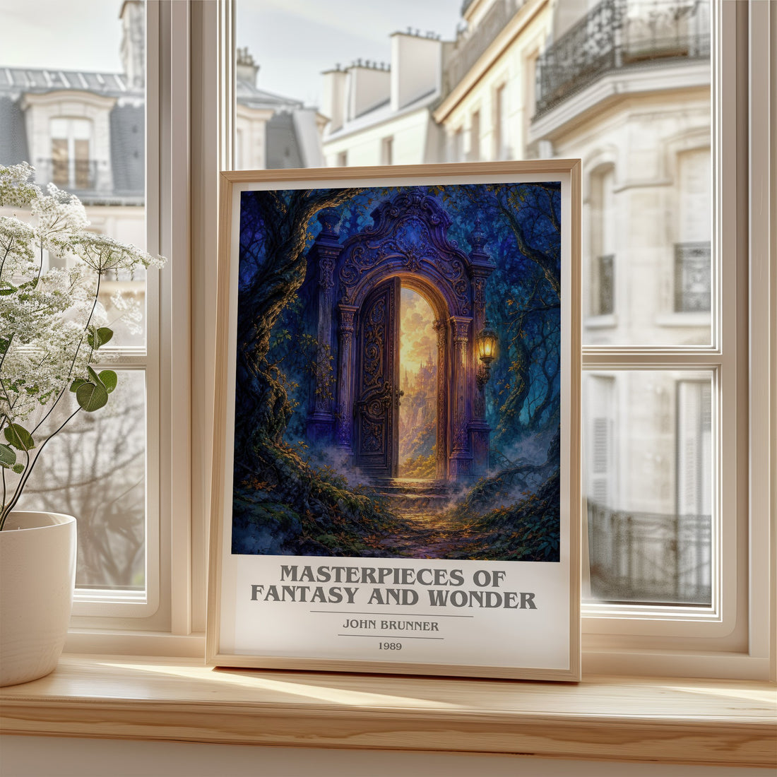Masterpieces of Fantasy and Wonder book cover poster colour and style options – John Brunner book art
