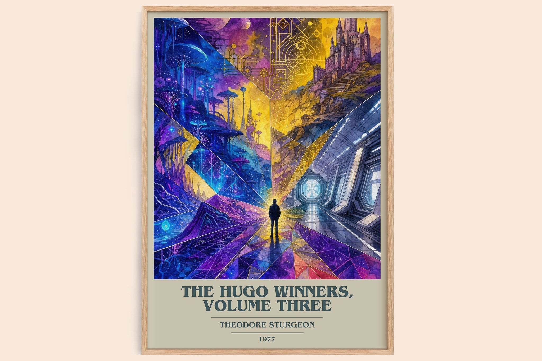 The Hugo Winners, Volume Three Book Cover Poster by Theodore Sturgeon