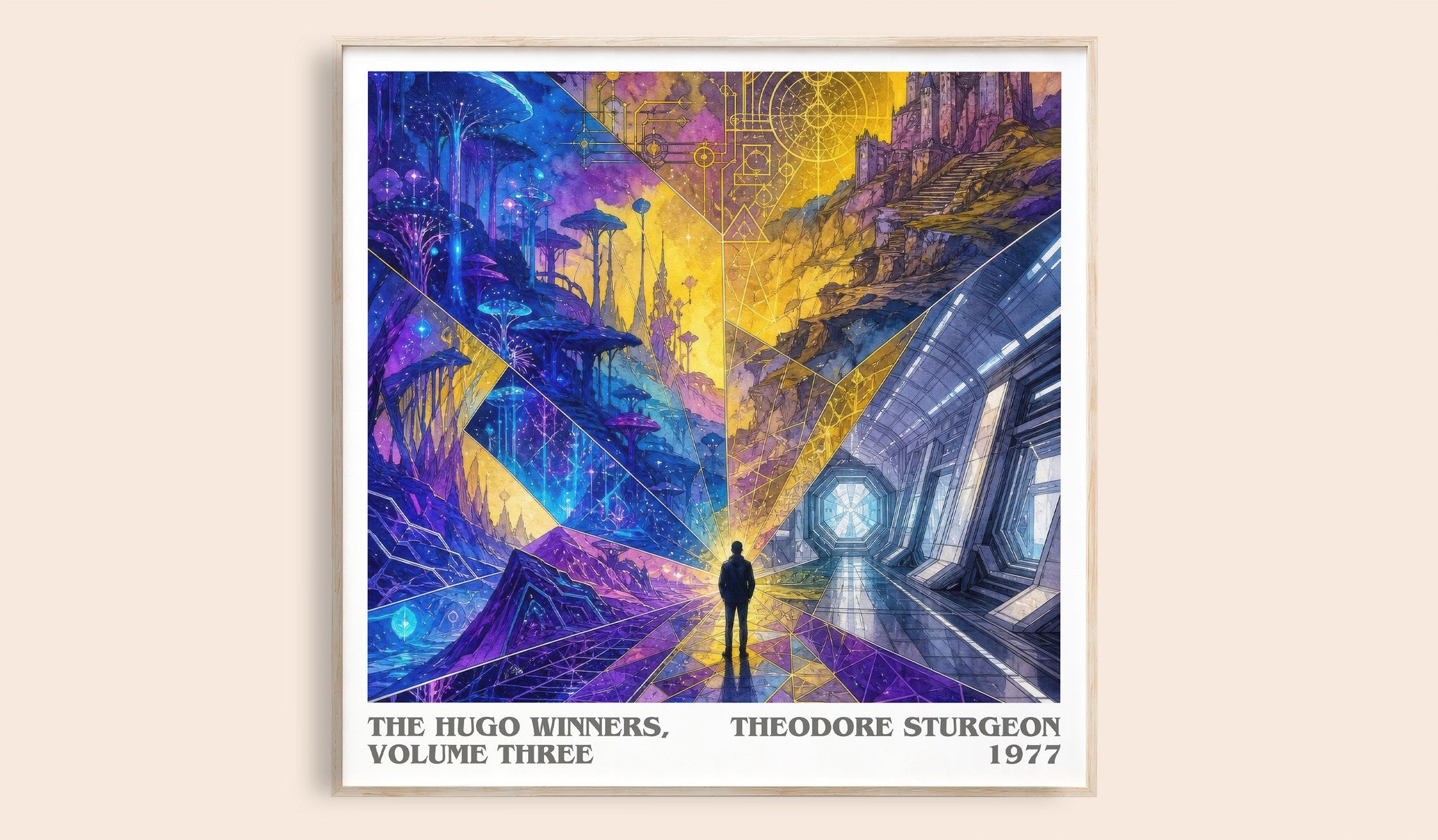 The Hugo Winners, Volume Three Literary Art Print by Theodore Sturgeon