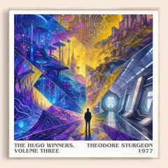 The Hugo Winners, Volume Three literary book poster by Theodore Sturgeon – framed literary art print