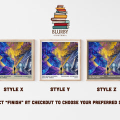 The Hugo Winners, Volume Three literary print in frame leaning in hallway – sci fi wall art