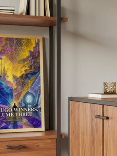 The Hugo Winners, Volume Three book watercolour illustration paper finish options – matte satin gloss