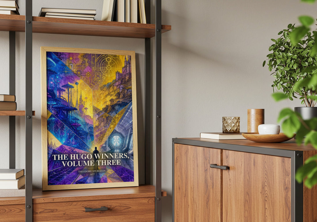 The Hugo Winners, Volume Three book watercolour illustration paper finish options – matte satin gloss