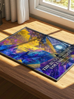 The Hugo Winners, Volume Three watercolour book poster framed on wall – sci fi wall art