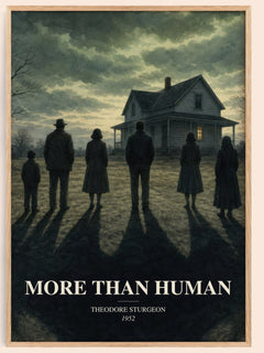 More Than Human watercolour book poster by Theodore Sturgeon – framed literary art print