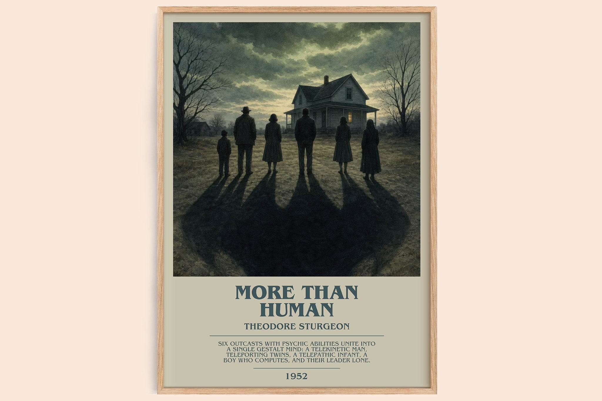 More Than Human Bookish Wall Art by Theodore Sturgeon