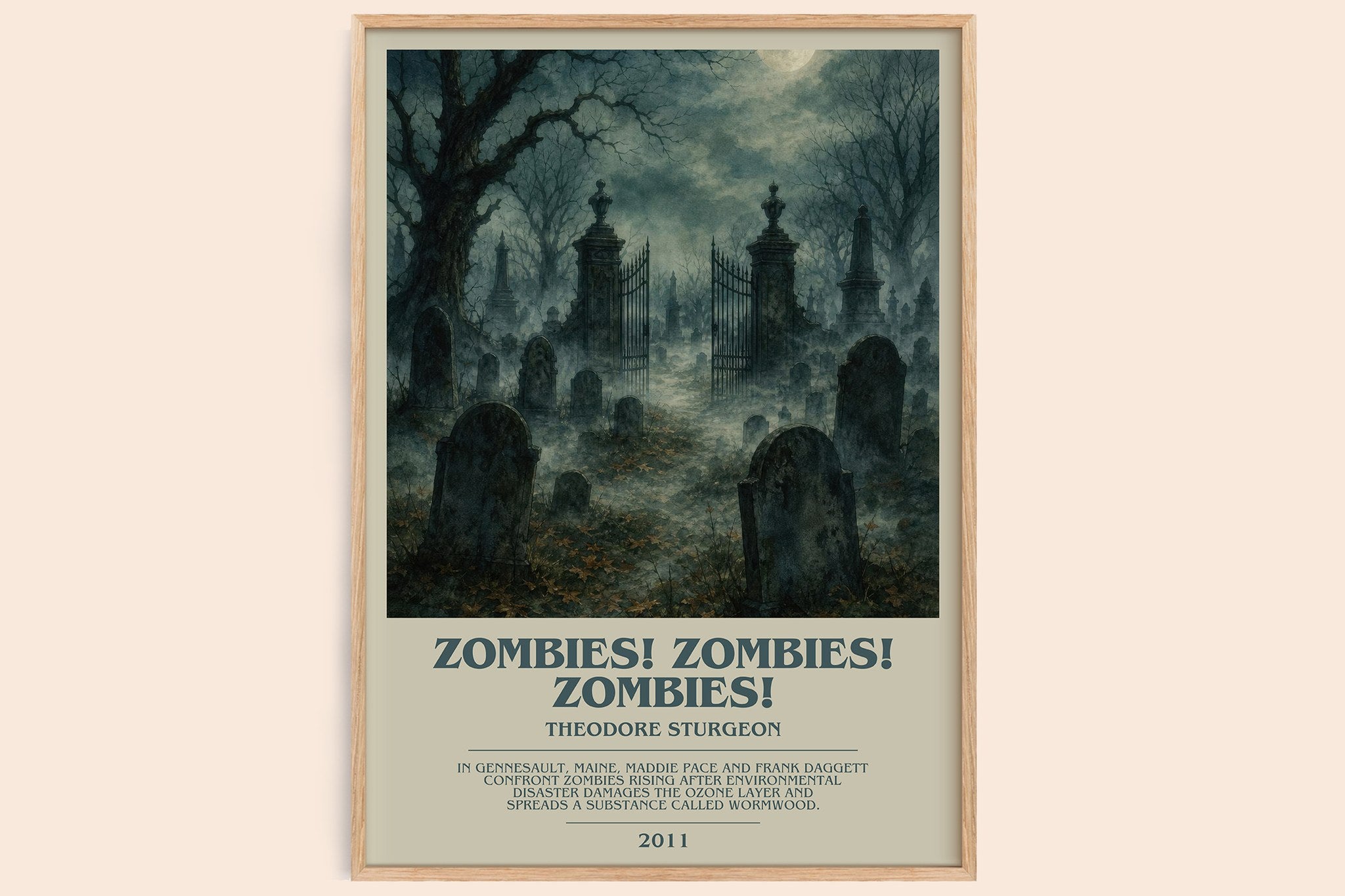 Zombies! Zombies! Zombies! Bookish Wall Art by Theodore Sturgeon