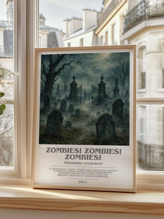 Zombies! Zombies! Zombies! bookish poster colour and style options – Theodore Sturgeon book art