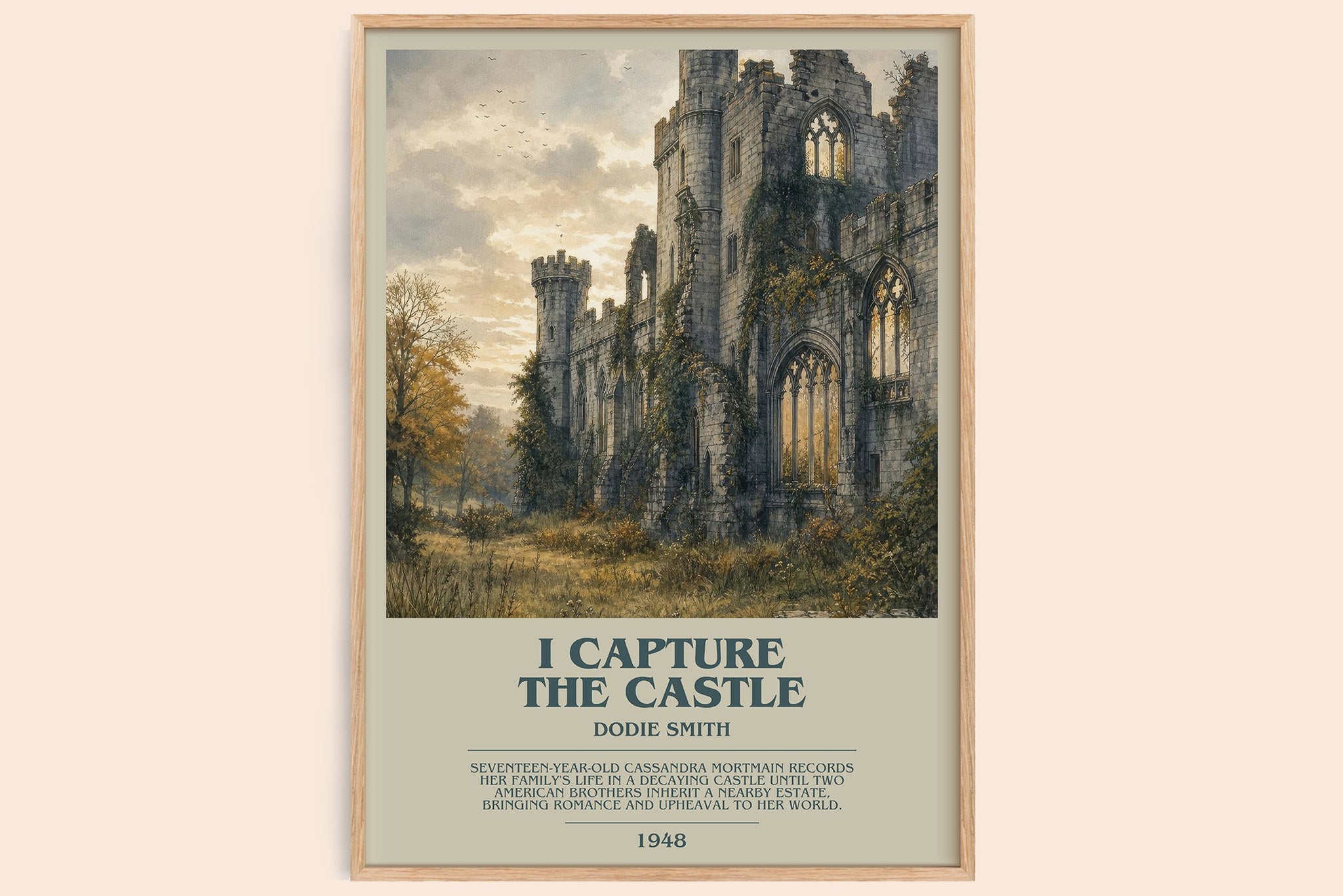 I Capture the Castle Bookish Wall Art by Dodie Smith