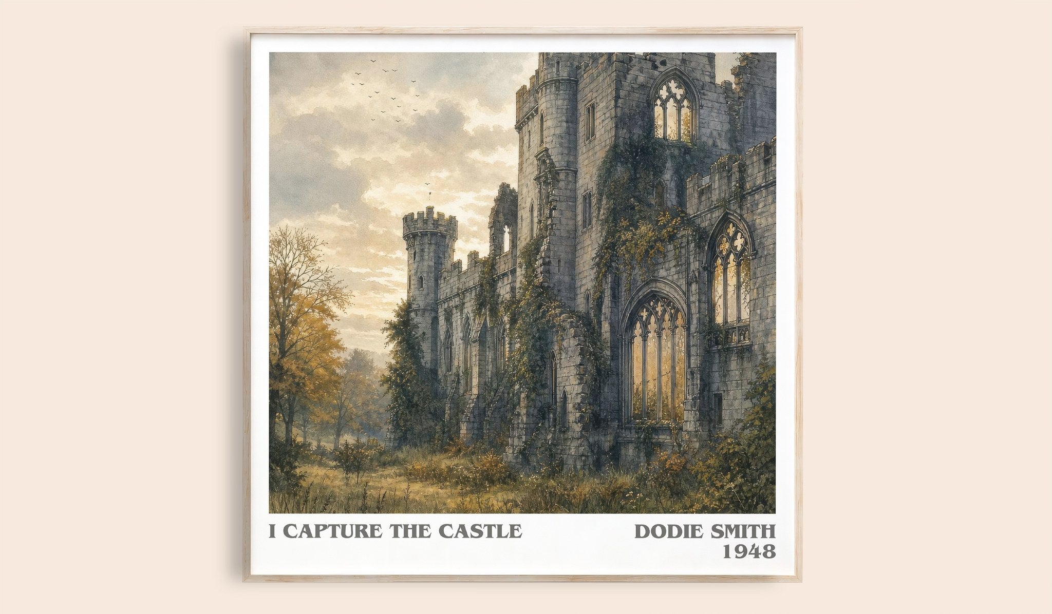 I Capture the Castle Literary Art Print by Dodie Smith