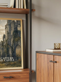 I Capture the Castle book watercolour illustration paper finish options – matte satin gloss