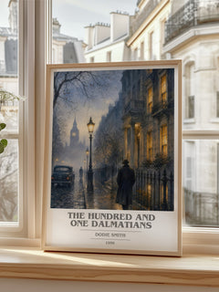 The Hundred and One Dalmatians book cover poster colour and style options – Dodie Smith book art