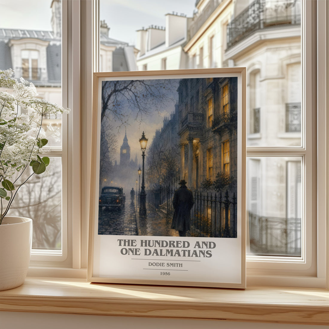 The Hundred and One Dalmatians book cover poster colour and style options – Dodie Smith book art