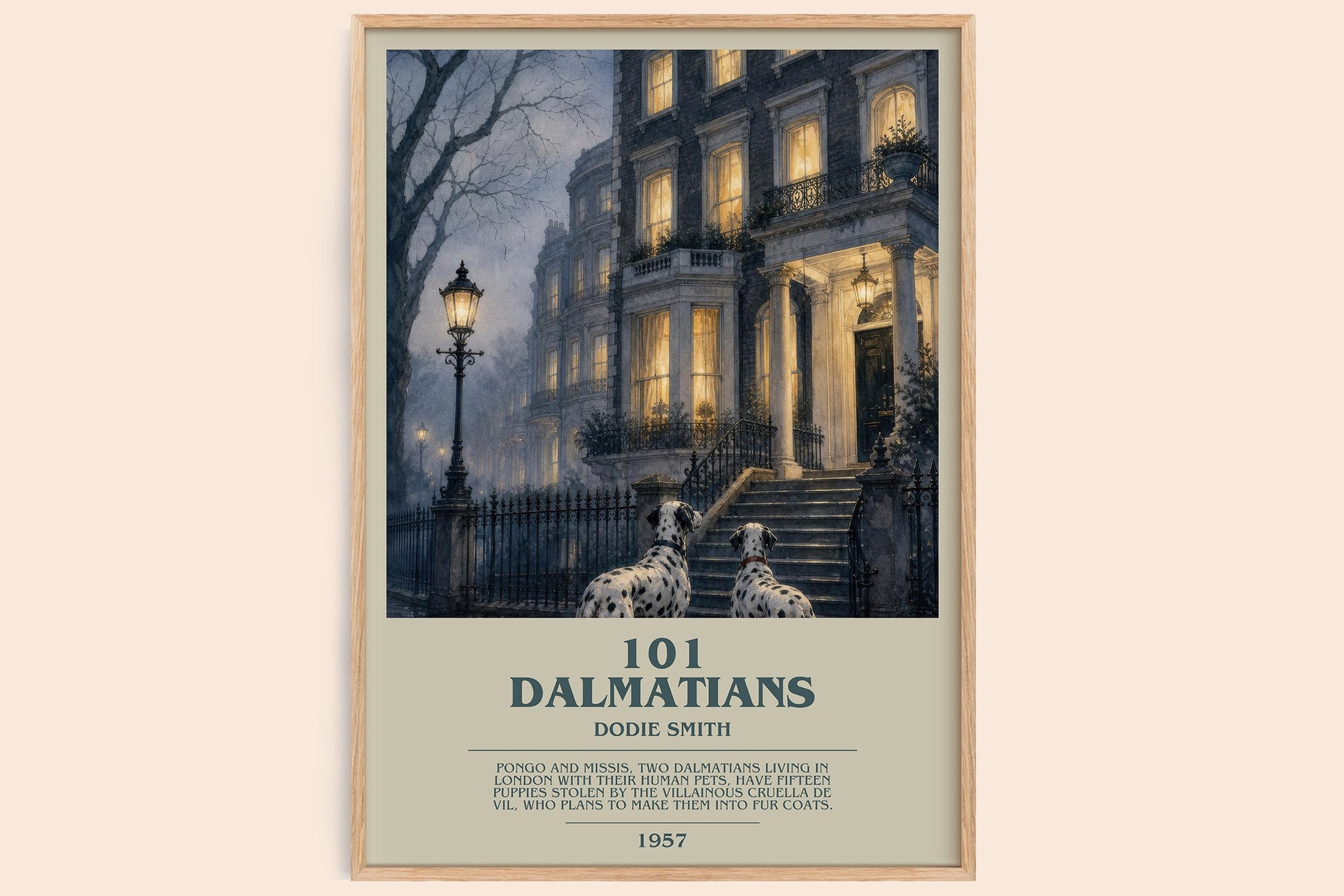 101 Dalmatians Bookish Wall Art by Dodie Smith