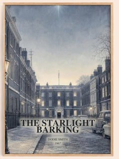 The starlight barking watercolour book poster by Dodie Smith – framed literary art print