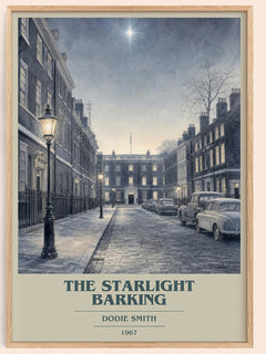 The starlight barking book cover book poster by Dodie Smith – framed literary art print