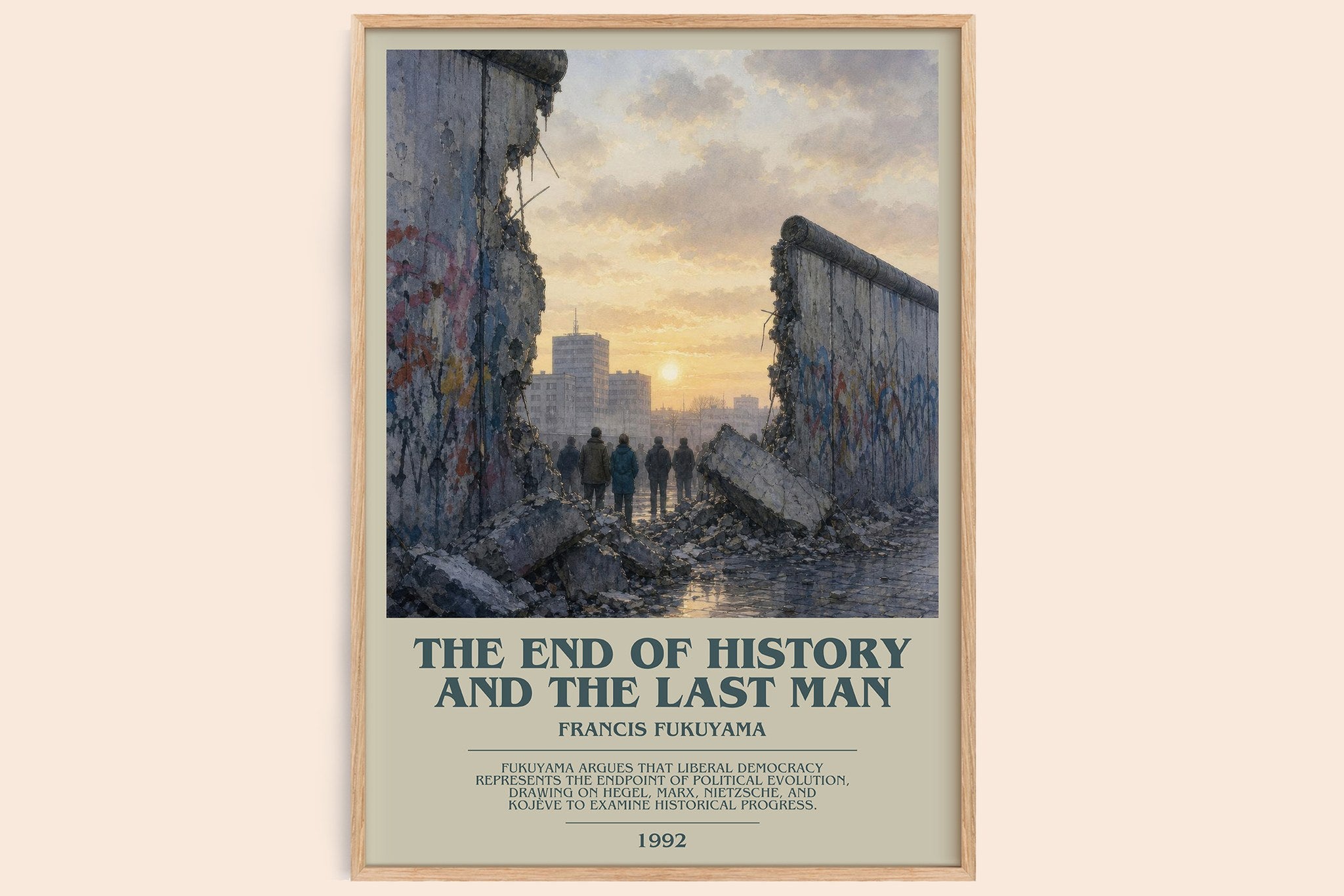 End of History and the Last Man Bookish Wall Art by Francis Fukuyama