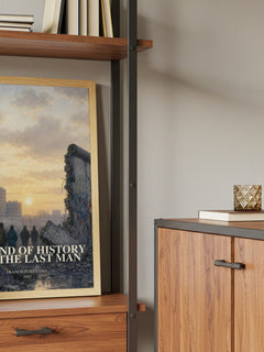 The End of History and the Last Man book watercolour illustration paper finish options – matte satin gloss