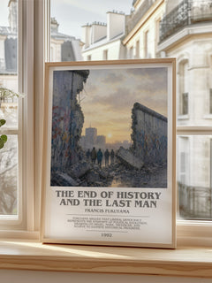 The End of History and the Last Man bookish poster colour and style options – Francis Fukuyama book art