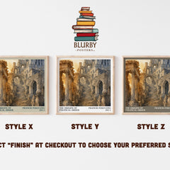 The origins of political order literary print in frame leaning in hallway – non fiction wall art