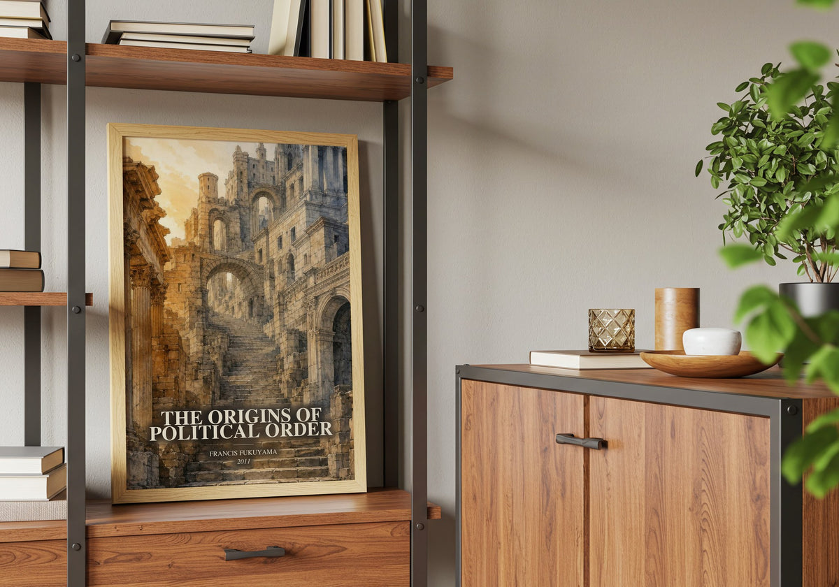 The origins of political order book watercolour illustration paper finish options – matte satin gloss