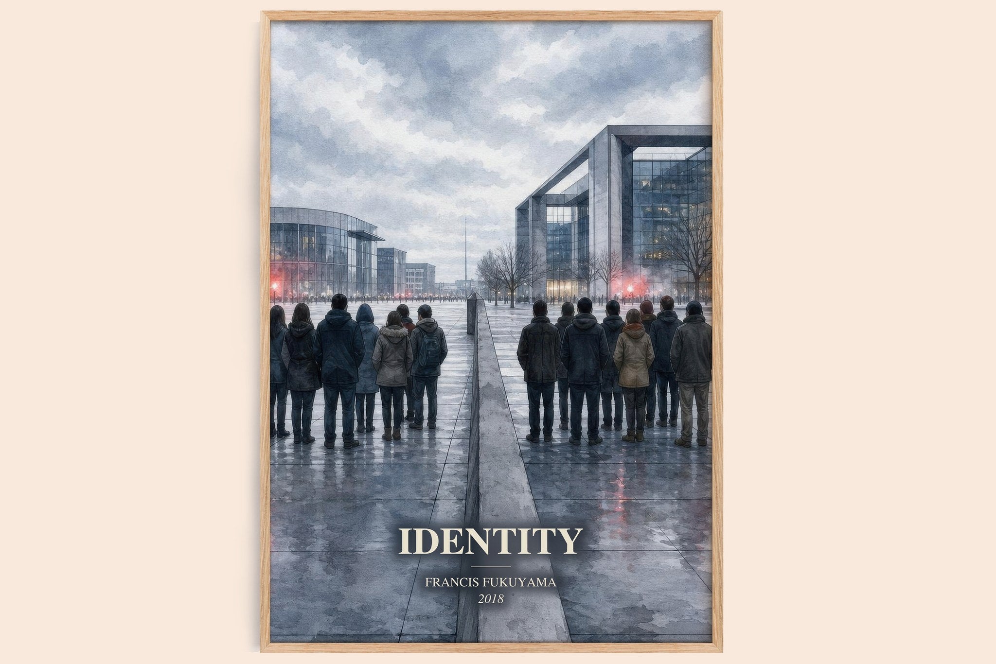 Identity Book Watercolour Illustration by Francis Fukuyama