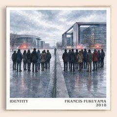 Identity literary book poster by Francis Fukuyama – framed literary art print