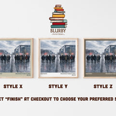 Identity literary print in frame leaning in hallway – non fiction wall art