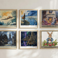 Cities in Flight literary art print colour and style options – James Blish book art