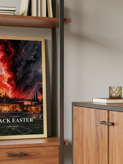 Black Easter book watercolour illustration paper finish options – matte satin gloss