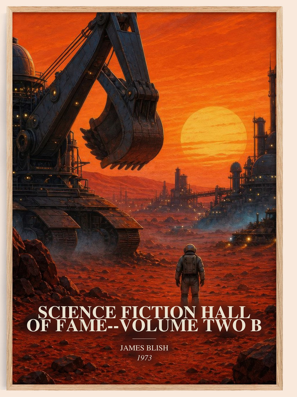 Science Fiction Hall of Fame--Volume Two B watercolour book poster by James Blish – framed literary art print