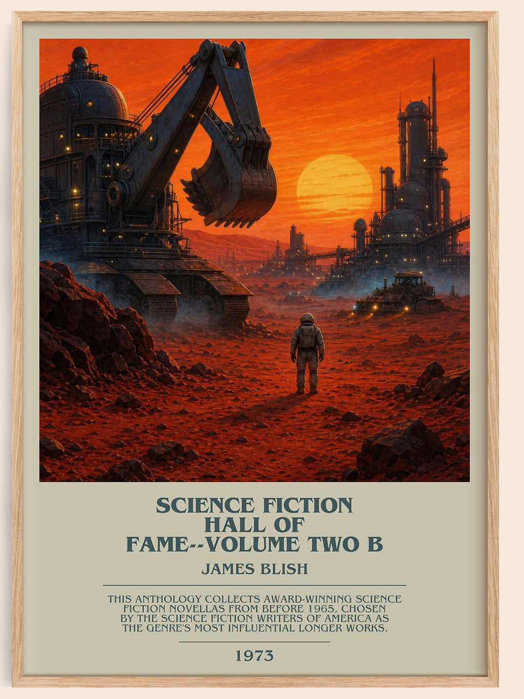 Science Fiction Hall of Fame--Volume Two B bookish book poster by James Blish – framed literary art print