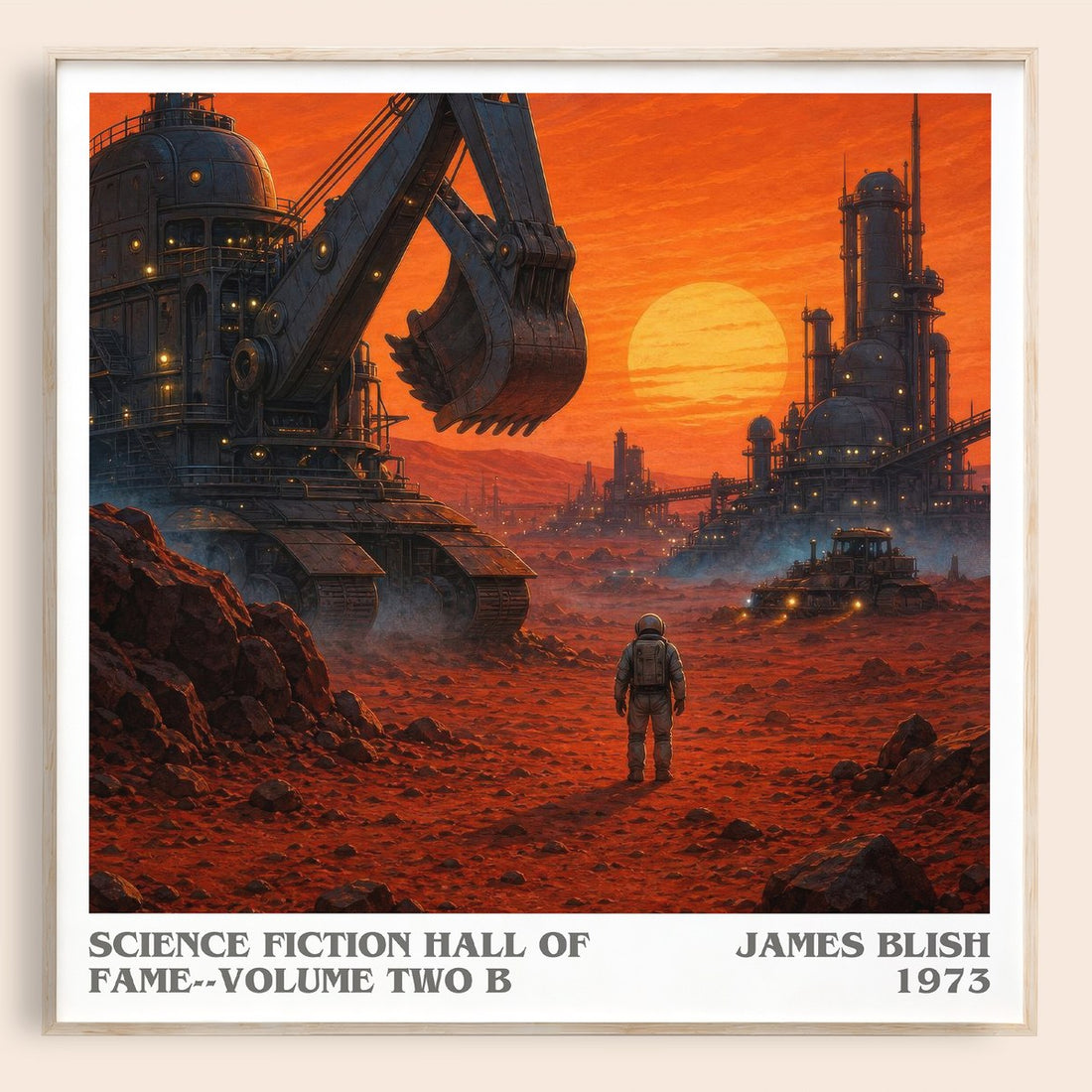 Science Fiction Hall of Fame--Volume Two B literary book poster by James Blish – framed literary art print