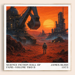 Science Fiction Hall of Fame--Volume Two B literary book poster by James Blish – framed literary art print