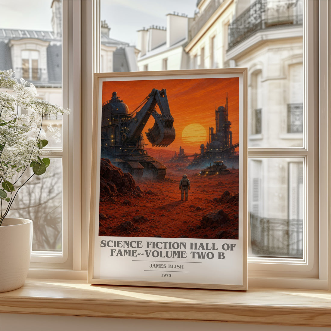 Science Fiction Hall of Fame--Volume Two B book cover poster colour and style options – James Blish book art
